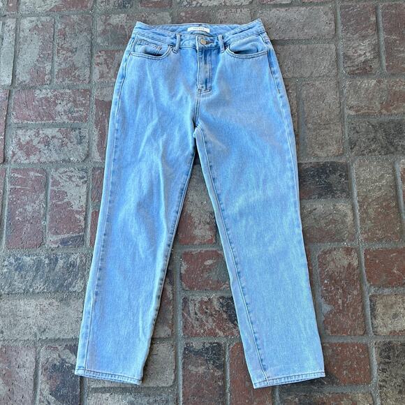 PacSun Denim - Pacsun Light Wash Mom Jeans Size 25 100% Cotton Straight Tapered Leg
